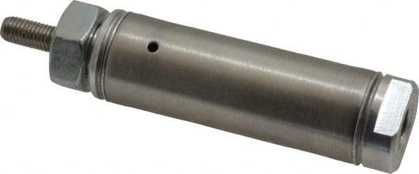 Norgren - 1" Stroke x 3/4" Bore Single Acting Air Cylinder - 1/8 Port, 1/4-28 Rod Thread - USA Tool & Supply