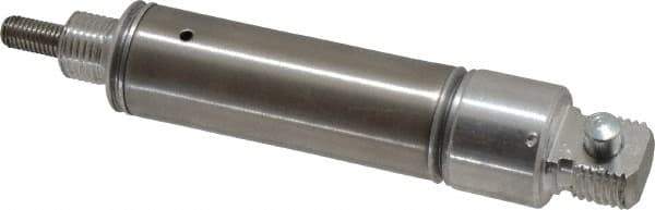 Norgren - 1" Stroke x 3/4" Bore Single Acting Air Cylinder - 1/8 Port, 1/4-28 Rod Thread - USA Tool & Supply