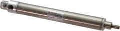 Norgren - 3" Stroke x 3/4" Bore Single Acting Air Cylinder - 1/8 Port, 1/4-28 Rod Thread - USA Tool & Supply