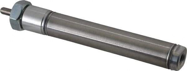 Norgren - 3" Stroke x 3/4" Bore Double Acting Air Cylinder - 1/8 Port, 1/4-28 Rod Thread - USA Tool & Supply