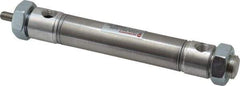 Norgren - 3" Stroke x 3/4" Bore Double Acting Air Cylinder - 1/8 Port, 1/4-28 Rod Thread - USA Tool & Supply