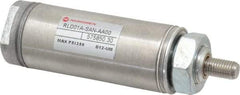 Norgren - 1" Stroke x 1-1/16" Bore Single Acting Air Cylinder - 1/8 Port, 5/16-24 Rod Thread - USA Tool & Supply