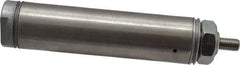 Norgren - 2" Stroke x 1-1/16" Bore Single Acting Air Cylinder - 1/8 Port, 5/16-24 Rod Thread - USA Tool & Supply