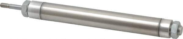 Norgren - 6" Stroke x 1-1/16" Bore Double Acting Air Cylinder - 1/8 Port, 5/16-24 Rod Thread - USA Tool & Supply