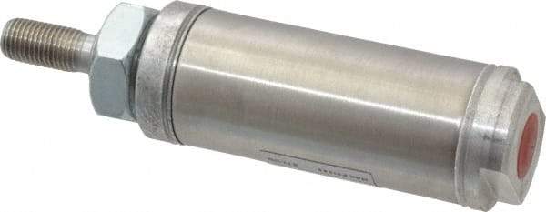 Norgren - 1" Stroke x 1-1/4" Bore Single Acting Air Cylinder - 1/8 Port, 7/16-20 Rod Thread - USA Tool & Supply