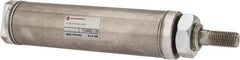 Norgren - 2" Stroke x 1-1/4" Bore Single Acting Air Cylinder - 1/8 Port, 7/16-20 Rod Thread - USA Tool & Supply