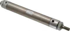 Norgren - 6" Stroke x 1-1/4" Bore Double Acting Air Cylinder - 1/8 Port, 7/16-20 Rod Thread - USA Tool & Supply