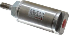 Norgren - 1" Stroke x 1-1/2" Bore Single Acting Air Cylinder - 1/8 Port, 7/16-20 Rod Thread - USA Tool & Supply