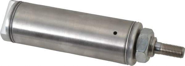 Norgren - 2" Stroke x 1-1/2" Bore Single Acting Air Cylinder - 1/8 Port, 7/16-20 Rod Thread - USA Tool & Supply