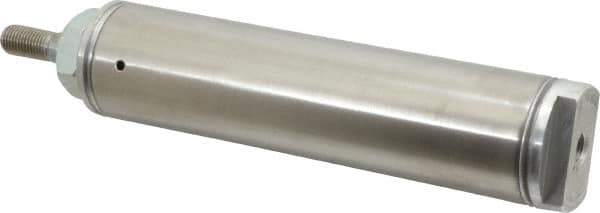 Norgren - 3" Stroke x 1-1/2" Bore Single Acting Air Cylinder - 1/8 Port, 7/16-20 Rod Thread - USA Tool & Supply