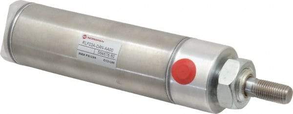 Norgren - 3" Stroke x 1-1/2" Bore Double Acting Air Cylinder - 1/8 Port, 7/16-20 Rod Thread - USA Tool & Supply