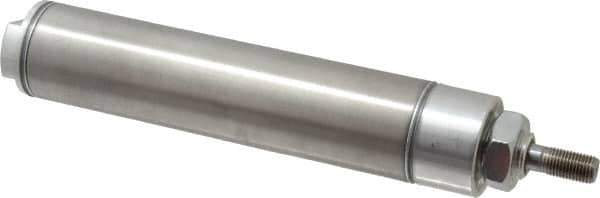 Norgren - 5" Stroke x 1-1/2" Bore Double Acting Air Cylinder - 1/8 Port, 7/16-20 Rod Thread - USA Tool & Supply