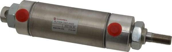 Norgren - 2" Stroke x 1-1/2" Bore Double Acting Air Cylinder - 1/8 Port, 7/16-20 Rod Thread - USA Tool & Supply