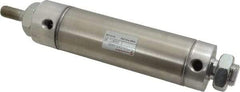 Norgren - 3" Stroke x 1-1/2" Bore Double Acting Air Cylinder - 1/8 Port, 7/16-20 Rod Thread - USA Tool & Supply