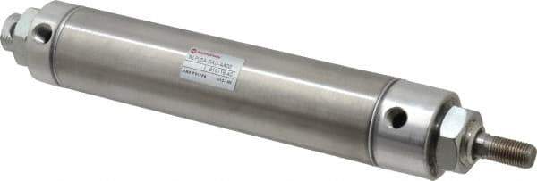 Norgren - 5" Stroke x 1-1/2" Bore Double Acting Air Cylinder - 1/8 Port, 7/16-20 Rod Thread - USA Tool & Supply