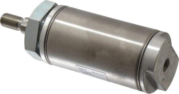 Norgren - 1" Stroke x 2" Bore Single Acting Air Cylinder - 1/4 Port, 1/2-20 Rod Thread - USA Tool & Supply