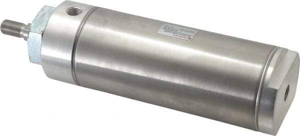 Norgren - 4" Stroke x 2-1/2" Bore Double Acting Air Cylinder - 1/4 Port, 1/2-20 Rod Thread - USA Tool & Supply