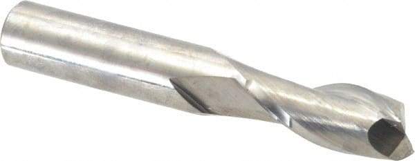 Niagara Cutter - 7/16", 1" LOC, 7/16" Shank Diam, 2-3/4" OAL, 2 Flute, Solid Carbide Square End Mill - Single End, Uncoated, Spiral Flute, 30° Helix, Centercutting, Right Hand Cut, Right Hand Flute, Series C230 - USA Tool & Supply