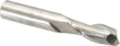 Niagara Cutter - 7/16", 1" LOC, 7/16" Shank Diam, 2-3/4" OAL, 2 Flute, Solid Carbide Square End Mill - Single End, Uncoated, Spiral Flute, 30° Helix, Centercutting, Right Hand Cut, Right Hand Flute, Series C230 - USA Tool & Supply