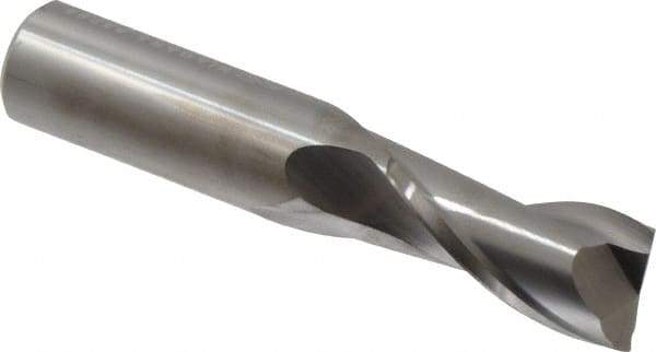 Niagara Cutter - 3/4", 1-1/2" LOC, 3/4" Shank Diam, 4" OAL, 2 Flute, Solid Carbide Square End Mill - Single End, Uncoated, Spiral Flute, 30° Helix, Centercutting, Right Hand Cut, Right Hand Flute, Series C230 - USA Tool & Supply