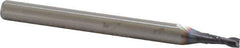 Niagara Cutter - 1/16", 3/16" LOC, 1/8" Shank Diam, 1-1/2" OAL, 2 Flute, Solid Carbide Square End Mill - Single End, TiAlN Finish, Spiral Flute, 30° Helix, Centercutting, Right Hand Cut, Right Hand Flute, Series C230 - USA Tool & Supply