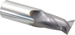 Niagara Cutter - 1", 1-1/2" LOC, 1" Shank Diam, 4" OAL, 2 Flute, Solid Carbide Square End Mill - Single End, TiAlN Finish, Spiral Flute, 30° Helix, Centercutting, Right Hand Cut, Right Hand Flute, Series C230 - USA Tool & Supply
