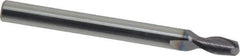 Niagara Cutter - 5/32", 5/16" LOC, 3/16" Shank Diam, 2" OAL, 2 Flute, Solid Carbide Square End Mill - Single End, TiAlN Finish, Spiral Flute, 30° Helix, Centercutting, Right Hand Cut, Right Hand Flute, Series C230 - USA Tool & Supply