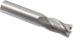 Niagara Cutter - 5/8", 1-1/4" LOC, 5/8" Shank Diam, 3-1/2" OAL, 4 Flute, Solid Carbide Square End Mill - Single End, Uncoated, Spiral Flute, 30° Helix, Centercutting, Right Hand Cut, Right Hand Flute, Series C430 - USA Tool & Supply