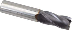 Niagara Cutter - 3/4", 1-1/2" LOC, 3/4" Shank Diam, 4" OAL, 4 Flute, Solid Carbide Square End Mill - Single End, TiAlN Finish, Spiral Flute, 30° Helix, Centercutting, Right Hand Cut, Right Hand Flute, Series C430 - USA Tool & Supply