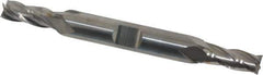 Niagara Cutter - 9/32", 11/16" LOC, 3/8" Shank Diam, 3-1/2" OAL, 4 Flute, Solid Carbide Square End Mill - Double End, Uncoated, Spiral Flute, 30° Helix, Centercutting, Right Hand Cut, Right Hand Flute, Series CD430 - USA Tool & Supply