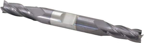 Niagara Cutter - 5/16", 3/4" LOC, 3/8" Shank Diam, 3-1/2" OAL, 4 Flute, Solid Carbide Square End Mill - Double End, TiAlN Finish, Spiral Flute, 30° Helix, Centercutting, Right Hand Cut, Right Hand Flute, Series CD430 - USA Tool & Supply