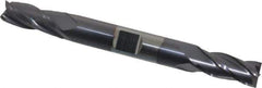 Niagara Cutter - 11/32", 3/4" LOC, 3/8" Shank Diam, 3-1/2" OAL, 4 Flute, Solid Carbide Square End Mill - Double End, TiAlN Finish, Spiral Flute, 30° Helix, Centercutting, Right Hand Cut, Right Hand Flute, Series CD430 - USA Tool & Supply