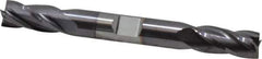 Niagara Cutter - 3/8", 3/4" LOC, 3/8" Shank Diam, 3-1/2" OAL, 4 Flute, Solid Carbide Square End Mill - Double End, TiAlN Finish, Spiral Flute, 30° Helix, Centercutting, Right Hand Cut, Right Hand Flute, Series CD430 - USA Tool & Supply
