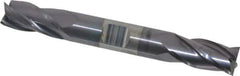 Niagara Cutter - 1/2", 1" LOC, 1/2" Shank Diam, 4" OAL, 4 Flute, Solid Carbide Square End Mill - Double End, TiAlN Finish, Spiral Flute, 30° Helix, Centercutting, Right Hand Cut, Right Hand Flute, Series CD430 - USA Tool & Supply