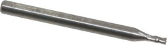 Niagara Cutter - 1/16", 1/8" LOC, 1/8" Shank Diam, 1-1/2" OAL, 4 Flute, Solid Carbide Square End Mill - Single End, Uncoated, Spiral Flute, 30° Helix, Centercutting, Right Hand Cut, Right Hand Flute, Series C430 - USA Tool & Supply