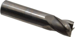 Niagara Cutter - 5/8", 3/4" LOC, 5/8" Shank Diam, 3" OAL, 4 Flute, Solid Carbide Square End Mill - Single End, Uncoated, Spiral Flute, 30° Helix, Centercutting, Right Hand Cut, Right Hand Flute, Series C430 - USA Tool & Supply