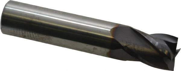 Niagara Cutter - 1/2", 5/8" LOC, 1/2" Shank Diam, 2-1/2" OAL, 4 Flute, Solid Carbide Square End Mill - Single End, TiAlN Finish, Spiral Flute, 30° Helix, Centercutting, Right Hand Cut, Right Hand Flute, Series C430 - USA Tool & Supply