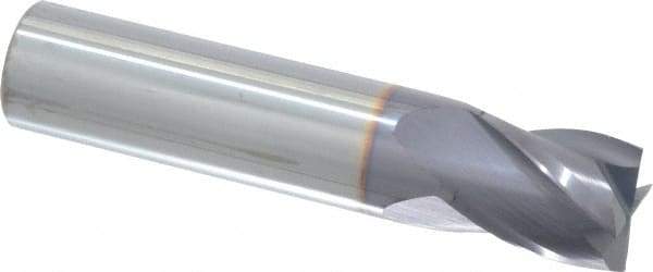 Niagara Cutter - 5/8", 3/4" LOC, 5/8" Shank Diam, 3" OAL, 4 Flute, Solid Carbide Square End Mill - Single End, TiAlN Finish, Spiral Flute, 30° Helix, Centercutting, Right Hand Cut, Right Hand Flute, Series C430 - USA Tool & Supply