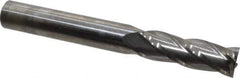 Niagara Cutter - 3/8", 1-1/8" LOC, 3/8" Shank Diam, 3" OAL, 4 Flute, Solid Carbide Square End Mill - Single End, Uncoated, Spiral Flute, 30° Helix, Centercutting, Right Hand Cut, Right Hand Flute, Series C430 - USA Tool & Supply