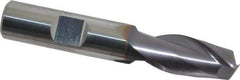 Niagara Cutter - 1/2", 1" LOC, 1/2" Shank Diam, 3" OAL, 2 Flute, Solid Carbide Square End Mill - Single End, TiAlN Finish, Spiral Flute, 30° Helix, Centercutting, Right Hand Cut, Right Hand Flute, Series CNC230 - USA Tool & Supply