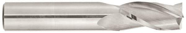 Niagara Cutter - 3/4", 1-1/2" LOC, 3/4" Shank Diam, 4" OAL, 3 Flute, Solid Carbide Square End Mill - Single End, TiAlN Finish, Spiral Flute, 30° Helix, Centercutting, Right Hand Cut, Right Hand Flute, Series C330 - USA Tool & Supply