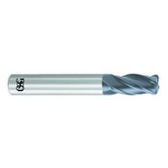 1/2" Dia. - 3" OAL - .030 CR-Solid Carbide - HP End Mill-4 FL - USA Tool & Supply