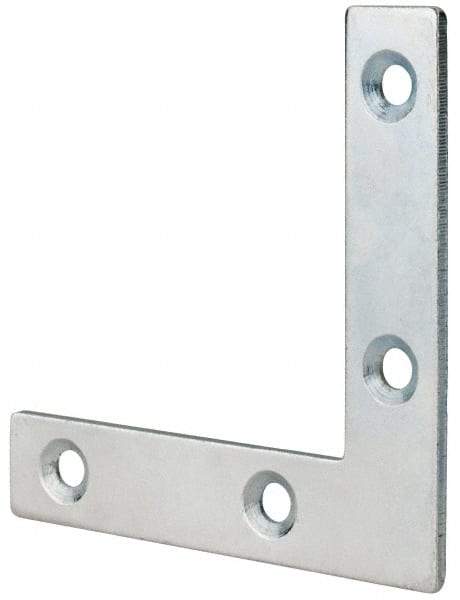 Value Collection - 2-1/2" Long x 1/2" Wide, Steel, Corner Brace - Zinc Plated - USA Tool & Supply