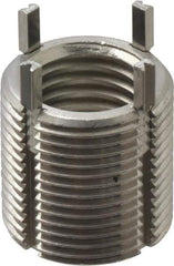 Recoil - M16x2.00 Internal, M22x1.50 External, 22mm Insert Length, Heavy Duty Keylocking Thread Inserts - Stainless Steel, Passivated Finish, Grade 303 - USA Tool & Supply