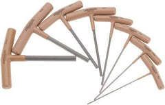 Paramount - 8 Piece T-Handle Hex Key Set - Hex Range 2 to 10mm, 6" OAL, Steel - USA Tool & Supply