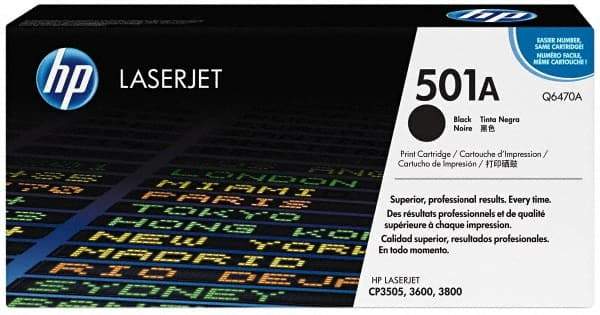 Hewlett-Packard - Black Toner Cartridge - Use with HP Color LaserJet 3600 - USA Tool & Supply