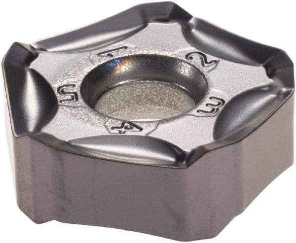 Kyocera - PNMU1205 GM Grade PR1225 Carbide Milling Insert - Megacoat Finish, 5.56mm Thick - USA Tool & Supply