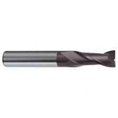 4mm Dia. x 50mm Overall Length 2-Flute Square End Solid Carbide SE End Mill-Round Shank-Center Cut-Firex - USA Tool & Supply