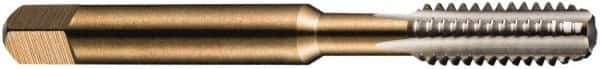 DORMER - 5/8-14 BSF 4 Flute Bright Finish High Speed Steel Straight Flute Machine Tap - Bottoming, Right Hand Thread, 102mm OAL, 25mm Thread Length, Oversize - Exact Industrial Supply
