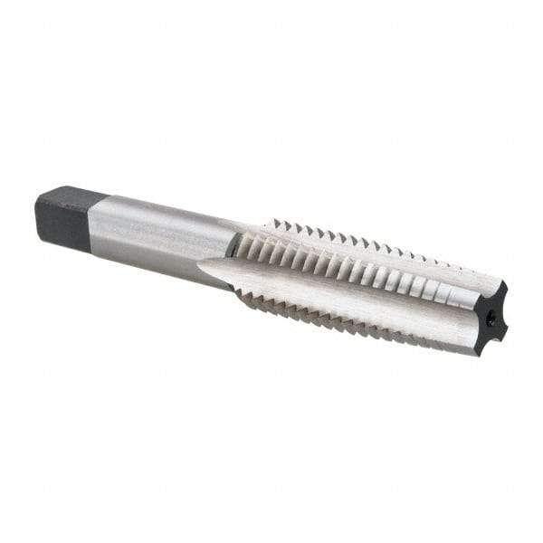 Union Butterfield - 5/8-11 UNC 2B/3B 4 Flute Bright Finish High Speed Steel Straight Flute Standard Hand Tap - Taper, Right Hand Thread, 3-13/16" OAL, 1-13/16" Thread Length, H3 Limit, Oversize - USA Tool & Supply